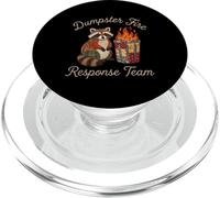 Trash Raccoon del Equipo de Respuesta a Incendios de Dumpster PopSockets PopGrip para MagSafe
