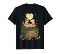 Trash Romance Raccoon Opossum Love Valentine Camiseta