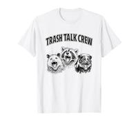 Trash Talk Crew Animal Memes Gritando Mapache Zorrillo Zarigüeya Camiseta