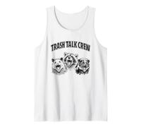 Trash Talk Crew Animal Memes Gritando Mapache Zorrillo Zarigüeya Camiseta sin Mangas