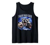 Trash Talk Crew Memes Animales Divertidos Mapache Zorrilla Zarigüeya Camiseta sin Mangas