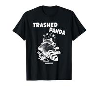 Trashed Panda Hangover Social Media Crazy Drunken Raccoon Camiseta
