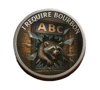 Trashed Panda Incident Challenge Coin Alloy Humor Party Tokens for Drinkers Double Sided Funny Collectible Gift Trashed Panda Incident Challenge