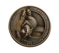 Trashed Panda Incident Challenge Coin Alloy Humor Party Tokens for Drinkers Double Sided Funny Collectible Gift Trashed Panda Incident Challenge