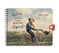 Trashy World Libro de firmas Personalizado Boda, Tu Foto en la Portada, Libro de visitas, 25x30 cm, 50 páginas Gruesas, Espiral, Bonito y Original