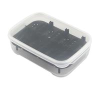 Trasnparent - de cría de 18 x 13 x 5 cm, refugio de reptiles multicámara, función de observación clara, accesorio de transporte de calidad para criadores domésticos y apilables, diseño apilable