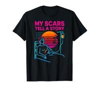 Trasplante Mis Cicatrices Contar una Historia Vintage Mens Cirugía Paciente Camiseta