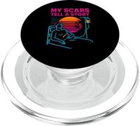 Trasplante Mis Cicatrices Contar una Historia Vintage Mens Cirugía Paciente PopSockets PopGrip para MagSafe