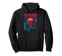 Trasplante Mis Cicatrices Contar una Historia Vintage Mens Cirugía Paciente Sudadera con Capucha