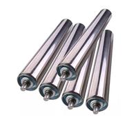 Trasportatore Rullo Set di 5 rulli trasportatori in acciaio inossidabile diametro 5 1 cm lunghezza 350 mm rulli di resistenti per uso di prova e protti fai da te. Parti del trasportatore