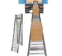 Trasportatore Rullo Trasportatore a rulli non motorizzato 50 x 100 cm Ideale per il carico scarico di cartoni di acqua e bev in magazzino Soluze efficiente per la movimentaze dei mat