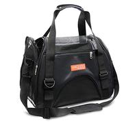Trasportín de Viaje para Mascotas para Gatos Perros Conejos Hámster, Homologado para Aerolíneas Laterales Blandos Bolsa de Transporte para Perritos, Gatitos (S - 44x22x28 cm for Max 3KG Pet, Negro)