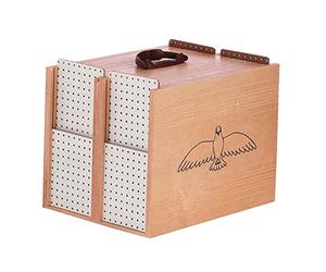 Trasportín madera 8 departamentos. Palomos