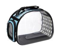 Trasportino per Gatti Lista para Viajar a Prueba de Fugas de Malla ventilada Plegable para Perros pequeños Gatos Grandes para Viajes Hospital Coche.(Blue,Small)