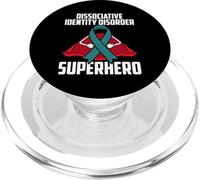 Trastorno de Identidad disociativo Superhero Fighter Cinta Verde Azulado PopSockets PopGrip para MagSafe