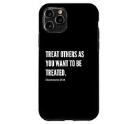 Trata a los demás como quieres ser tratado con versículo bíblico Carcasa para iPhone 11 Pro