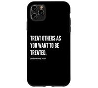 Trata a los demás como quieres ser tratado con versículo bíblico Carcasa para iPhone 11 Pro Max