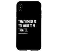 Trata a los demás como quieres ser tratado con versículo bíblico Carcasa para iPhone XS Max