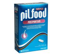 Tratamiento Anticaída con Biotina, Zinc y 12 Vitaminas - Pilfood Pospartum para la Caída del Cabello durante el Posparto en la Mujer - Anticaída de Pelo en Embarazo - Sin gluten - 90 Cápsulas 1 mes