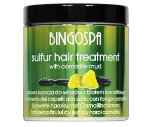 Tratamiento capilar anticaspa con azufre para cuero cabelludo graso 250 g BINGOSPA