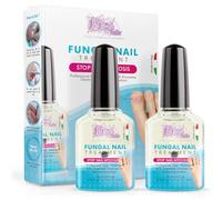 Tratamiento de hongos uñas pies y manos 2 x 12 ml - Formato económico - Tratamiento profesional de esmalte de hongos uñas pie - Restaura el aspecto natural de la uña