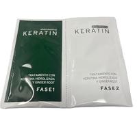 Tratamiento de Queratina y Jengibre en unidosis. 3 tratamientos. Regenerar puntas abiertas, pelo seco y dañado. Reconstructor de cabello.