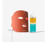 Tratamiento LED Facial Antimanchas y Antiedad MASDERM - Sérum Trifásico 100 ml con Vitamina C, E, Aloe Vera, Rosa Mosqueta y Argán + Máscara LED Profesional de Fototerapia para Rejuvenecimiento de Car