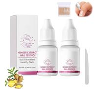 Tratamiento para uñas FungiGone, Esencia de jengibre para uñas FungiGone, Eliminación de hongos en las uñas FungiGone, Solución para uñas gruesas de pies y manos (2Pcs)