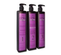 Tratamiento Profesional de Alisado de Keratina PERFECT BRUSH 3 Botellas de 1000ml (paso1, paso2, paso3)