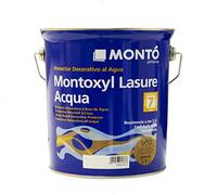 Tratamiento Protector de la Madera al Agua Satinado o Mate, Transpirable, con Filtro Solar UV. Montoxyl Lasure Acqua Satinado/Mate (4L, Palisandro 940 Satinado)