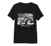 Trate de Mantenerse al día 4 x 4 Aventura 4 x 4 Off-Roading 4x4 Camiseta Premium