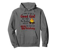 Traté de ser una Buena Chica Pero Luego el Whisky Hoguera Sudadera con Capucha