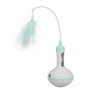 TRATE Toy Trata Cat, Plastic Cat Roly Poly Toy Turtable con Subasta de Plumas de Mascotas (Green)