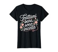 Trattami Bene Sono Incinta Annuncio Gravidanza Divertente Camiseta