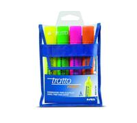 Tratto Video - Pack de 4 marcadores fluorescentes