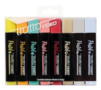Tratto Video Pastel - Resaltadores color pastel - Multicolor - 8 unidades
