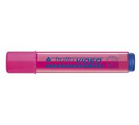 Tratto Video, Rotulador fluorescente, Tinta fluorescente, Punta biselada 0,50 cm, 12 Unidades, Rosa neón