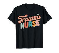 Trauma Enfermería UCI Enfermera Trauma Enfermera Retro Cuidado Crítico Camiseta