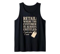 Trauma Humor Cajero Servicio Sarcástico Burnout Regalo Camiseta sin Mangas