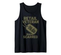 Trauma Humor Cajero Servicio Sarcástico Burnout Regalo Camiseta sin Mangas