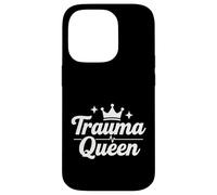 Trauma Queen Nurse Life, Divertido diseño de Guion médico Carcasa para iPhone 14 Pro