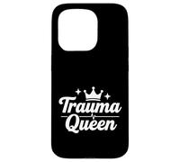 Trauma Queen Nurse Life, Divertido diseño de Guion médico Carcasa para iPhone 15 Pro