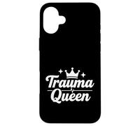 Trauma Queen Nurse Life, Divertido diseño de Guion médico Carcasa para iPhone 16 Plus