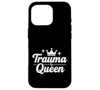 Trauma Queen Nurse Life, Divertido diseño de Guion médico Carcasa para iPhone 16 Pro