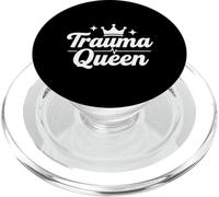 Trauma Queen Nurse Life, Divertido diseño de Guion médico PopSockets PopGrip para MagSafe
