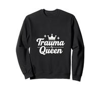Trauma Queen Nurse Life, Divertido diseño de Guion médico Sudadera