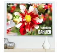 Traumhafte Dahlien (hochwertiger Premium Wandkalender 2026 DIN A2 quer), Kunstdruck in Hochglanz: Die Königin des Spätsommers in farbenfroh leuchtenden Fotografien