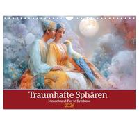 Traumhafte Sphären - Mensch und Tier in Symbiose (Wandkalender 2026 DIN A4 quer), CALVENDO Monatskalender: Friedvolle Verbindungen