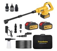 Traumheim Hidrolimpiadora Inalámbrica 21V, 68 Bar, 2X 4000mAh