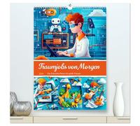 Traumjobs von Morgen - Der Zukunfts-Planer für große Träume (hochwertiger Premium Wandkalender 2026 DIN A2 hoch), Kunstdruck in Hochglanz: Moderne ... mit abenteuerlichen Karriereträumen für Kids
